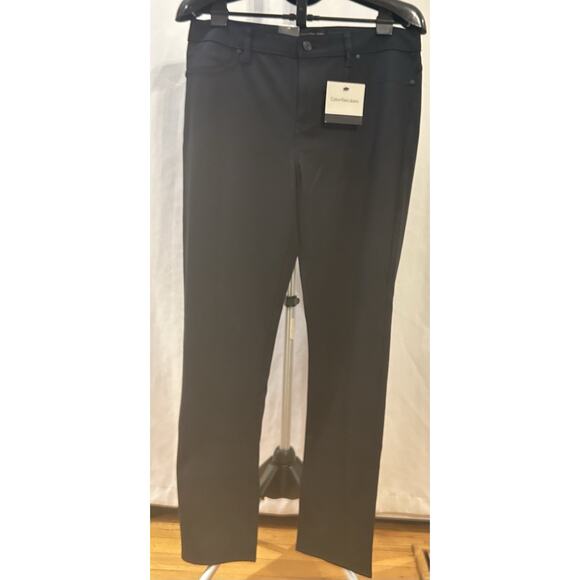 NWT Calvin Klein Jeans Black Trousers Women's size 14 - Picture 1 of 6